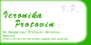 veronika protovin business card